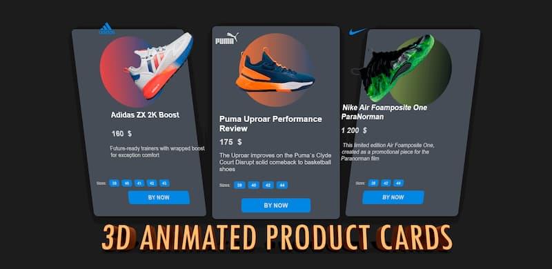 Shoes 3D cards