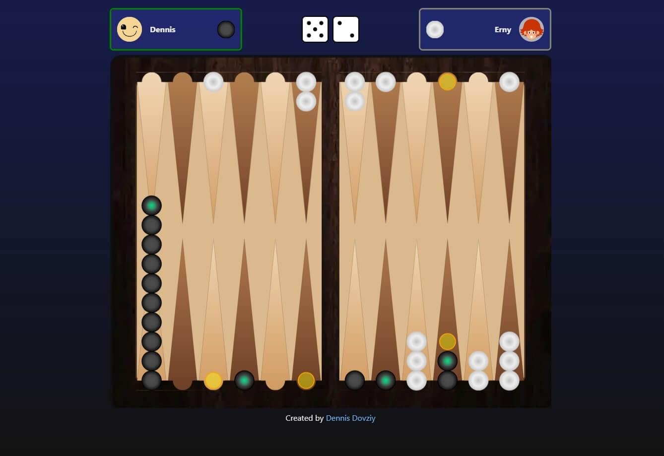 Backgammon Game (React App)